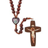 Creed N5051 Monte Cassino Collection - Wood Cord Rosary With Epoxy