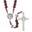 Creed N5054 Monte Cassino Collection - Wood Cord Rosary With Ceramic Bead