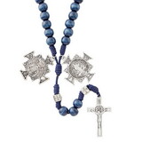 Creed N5079 Spiritual Warrior Rosary - Navy
