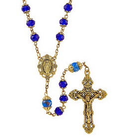 Creed N5100 Picasso Collection Rosary - Sapphire