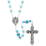 Creed N5126 Ravello Collection Rosary - Aqua