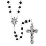 Creed N5128 Ravello Collection Rosary - Jet