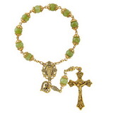 Creed N5140 Mantle Of Mary One-Decade Rosary - Seafoam