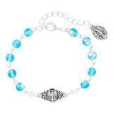 Creed N5146 Beautiful Miraculous Rosary Bracelet - Aqua