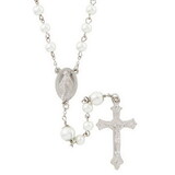 Creed N5173 Wire Wrapped Rosary - Mother Of Pearl
