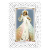 Ambrosiana N5175 Lace Holy Card - Divine Mercy Chaplet