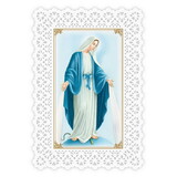 Ambrosiana N5178 Lace Holy Card - Our Lady of Grace/Hail Mary