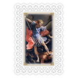 Ambrosiana N5179 Lace Holy Card - Saint Michael Prayer