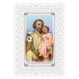 Ambrosiana N5185 Lace Holy Card - Saint Joseph Prayer