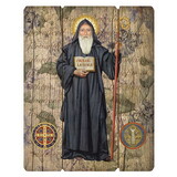 Gerffert N5195 Wood Pallet Sign - Saint Benedict