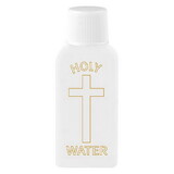 Sacred Traditions N5204 Holy Water Bottle with Gold Cross