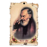 Gerffert N5215 Sacred Scroll Plaque - Padre Pio
