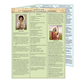 Ambrosiana N5256 Sacred Stories Trifold Chart - Treasury Of Catholic Prayers