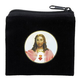 Creed N5289 Sacred Heart Printed Rosary Case