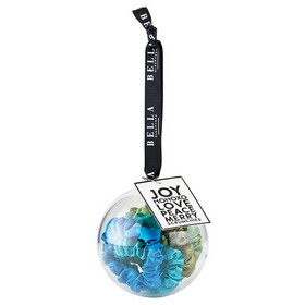 Bella Round Ornament Scrunchie - Blue Jewels