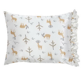 Bella N5816 Ruffled Satin Pillowcase - Oh Deer