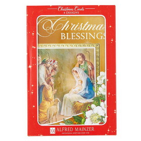 Alfred Mainzer N5905 Boxed Christmas Cards - Christmas Wishes (4 Asst) - 12 cards/bx