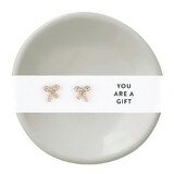 Fleur Jewelry N5936 Holiday Stud Earrings & Trinket Tray Sets - You are a Gift