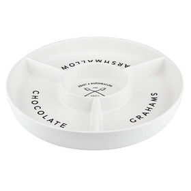 Sips N5952 S&#x27;mores Ceramic Serving Tray - Party S&#x27;more