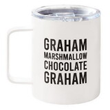 Sips N5954 S'mores Stainless Steel Mugs - Graham Marshmallow