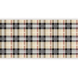 Sips N5962 S'mores Paper Table Runner - Brown Plaid
