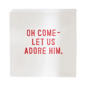 Face to Face N6361 Face to Face Large Lucite Block - Adore Him