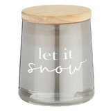 Face to Face N6366 Face to Face Glass Candle - Let It Snow
