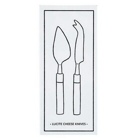 Tablesugar N6428 Lucite Cheese Knives - Set of 2