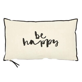 PURE Design Lumbar Pillowcase - Be Happy