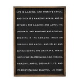 PURE Design N6466 Wood Sign - Life Is Amazing