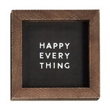 PURE Design N6468 Mini Wood Sign - Happy Everything
