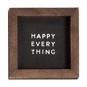 PURE Design N6468 Mini Wood Sign - Happy Everything