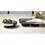 Tablesugar N6482 Resin Footed Oblong Tray - Charcoal & White
