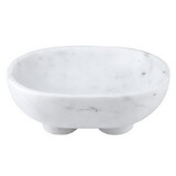Tablesugar N6491 White Marble Footed Bowl - Large