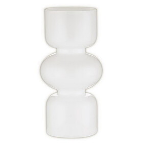 PURE Design N6502 Glass Bubble Vase - Large - White