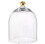 Tablesugar N6520 Glass Cloche with Gold Knob - Small