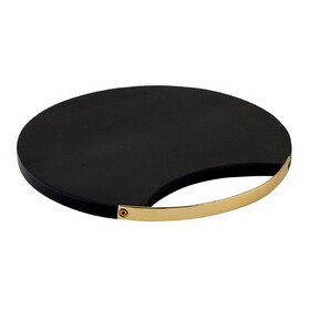 Tablesugar N6523 Anthracite Board with Brass Handles - Round