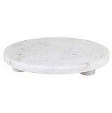 Tablesugar N6530 White Mable Footed Tray - 8