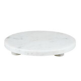 Tablesugar N6531 White Mable Footed Tray - 10