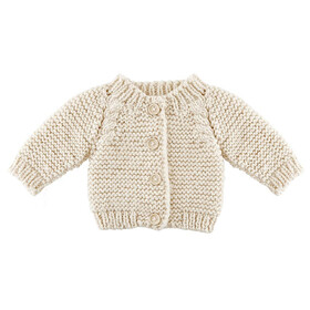 Stephan Baby N6554 Cozy Knit Sweater - Round Buttons