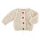 Stephan Baby N6555 Cozy Knit Sweater - Heart Buttons