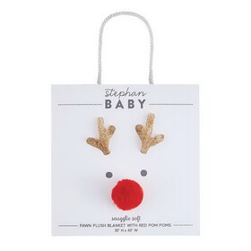 Stephan Baby N6575 Plush Blanket with Gift Box - Reindeer