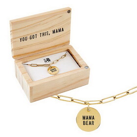 Stephan Baby N6649 Link Necklace Jewelry - Momma Bear