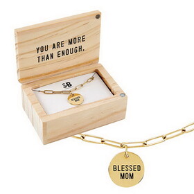 Stephan Baby N6650 Link Necklace Jewelry - Blessed Mom