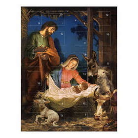 Alfred Mainzer N6693 Advent Calendar Greeting Card - Come Let Us Adore Him
