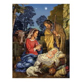 Alfred Mainzer N6695 Advent Calendar Greeting Card - For Unto Us A Child Is Born