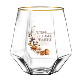 Heartfelt N7027 Beveled Wine Glass - Change is
