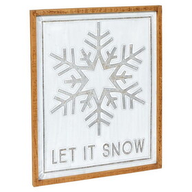 Heartfelt N7057 Metal Sign - Let Snow