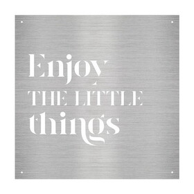 Heartfelt N7071 Cutout Metal Sign - Enjoy