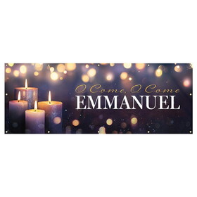 Celebration Banners N7336 O Come, O Come, Emmanuel Outdoor Banner